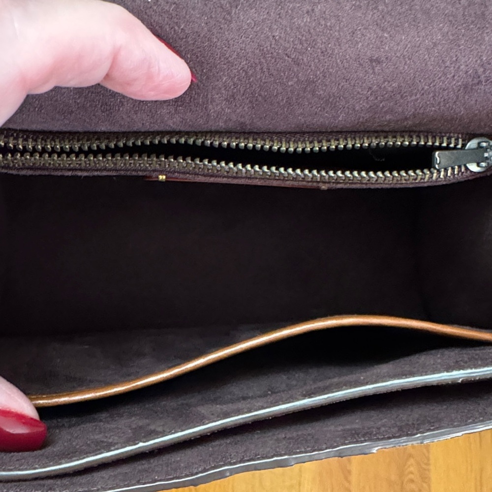 Coach Parker Exotic Top Handle Suede interior PRISTINE - Picture 12 of 16